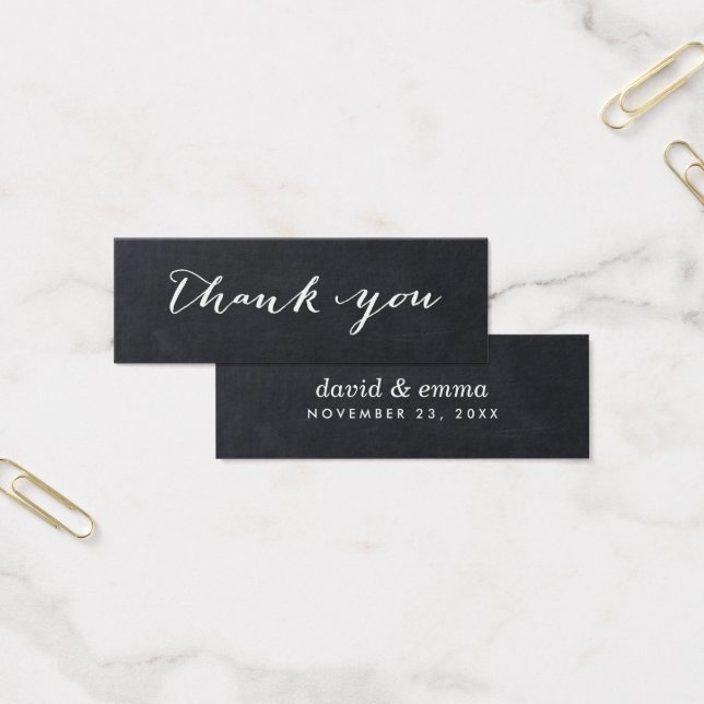 Simple Chalkboard Script Wedding Favour Tags (Office)