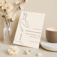 Simple Champagne Modern Handwritten Script