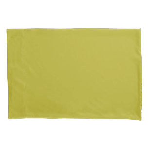 Simple Chartreuse Green Solid Plain Colour Pillowcase