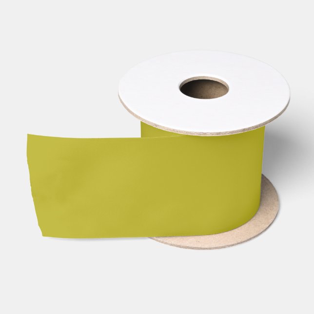 Simple Chartreuse Green Solid Plain Colour Satin Ribbon (Spool)