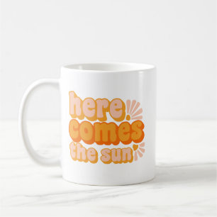 Simple Cheerful Retro Bold Orange Yellow Summer Coffee Mug
