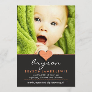 Simple Chic Baby Announcement