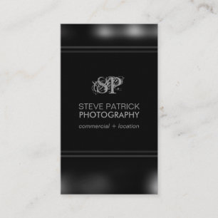 Simple Chic Black Minimalist Business Card