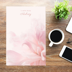 Simple Chic Blush Pink Floral Post-it Notes