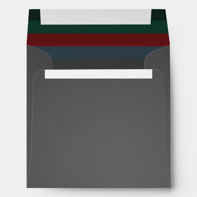 Simple Chic Elegant Grey Customizable Envelope  (Back (Bottom))