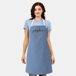 Simple Chic Elegant script Name Apron