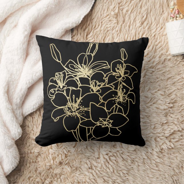 Simple Chic Floral Cushion (Blanket)