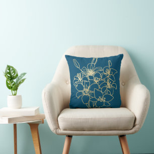 Simple Chic Floral Cushion
