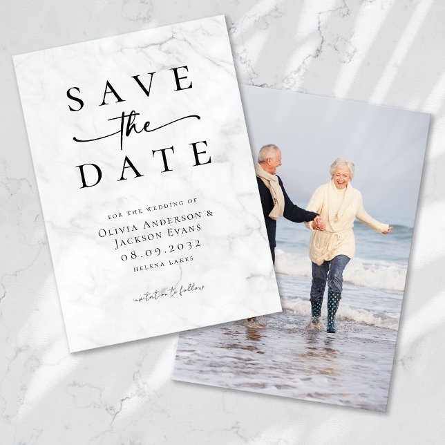Simple Chic Modern Typography Wedding Save The Date (Creator Uploaded)