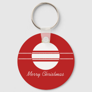 Simple Chic Ornament Christmas Keychain