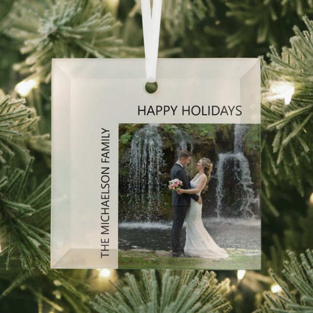Simple Chic Photo Glass Tree Decoration (Insitu)