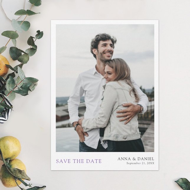 Simple Chic Photo Save the Date Wedding Invite (Creator Uploaded)