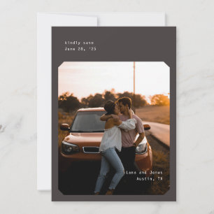 Simple Chic Save the Date card
