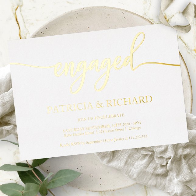 Simple Chic Script Engagement Party (Creator Uploaded)