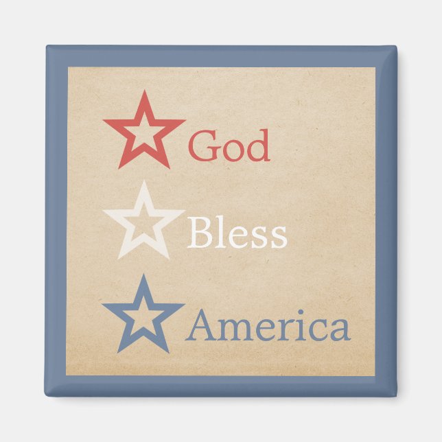 Simple Chic Stars Magnet (Front)