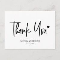 Simple Chic Typography Thank you Wedding Vendor