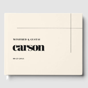 Simple Chic Wedding Guest Book