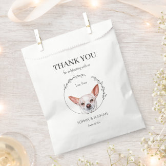 Simple Chihuahua Dog Wedding Thank You Favour Bag