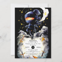 Simple Children Ninja Birthday