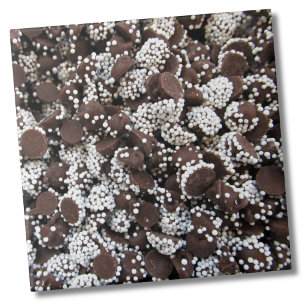 Simple Chocolate Candy Pattern Ceramic Tile