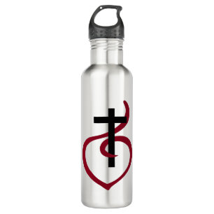 Simple Christian Cross 710 Ml Water Bottle