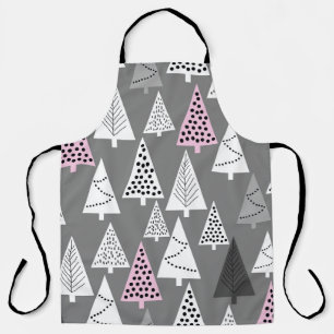 Simple Christmas: Abstract Tree Pattern Apron