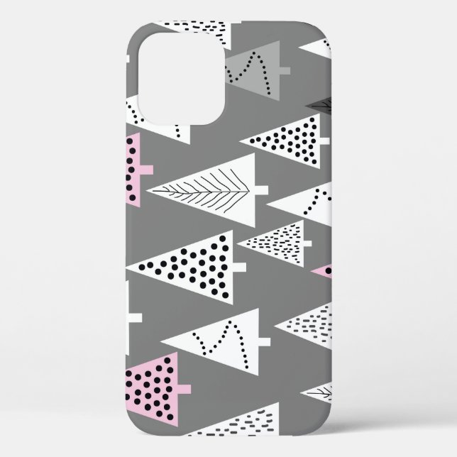 Simple Christmas: Abstract Tree Pattern Case-Mate iPhone Case (Back)