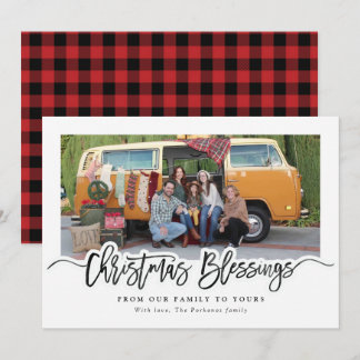 Simple Christmas Blessings Card