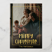 Simple Christmas Framed photo Gold