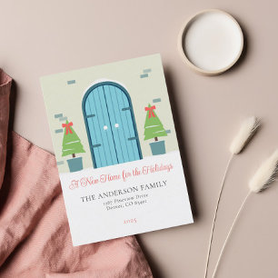 Simple Christmas Front Door Moving Announcement