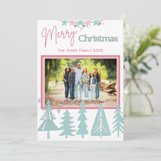 Simple Christmas Greeting Card  (Standing Front)