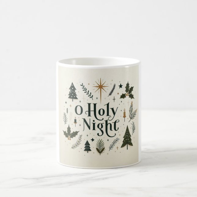 Simple Christmas O Holy Night Coffee Mug (Center)