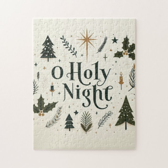Simple Christmas O Holy Night Jigsaw Puzzle (Vertical)