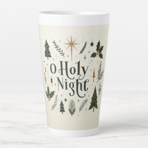 Simple Christmas O Holy Night Latte Mug