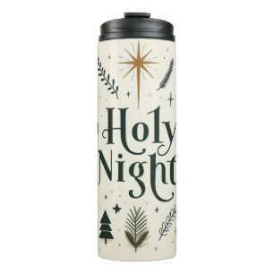 Simple Christmas O Holy Night Thermal Tumbler