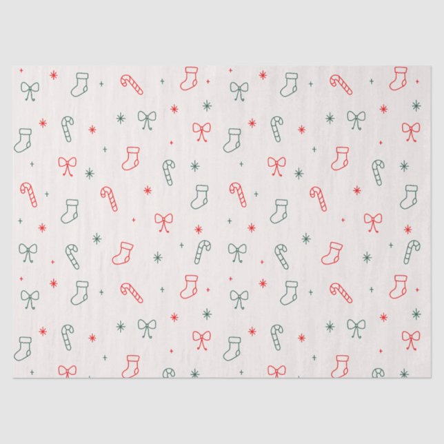 Simple Christmas Tissue Paper (Front)