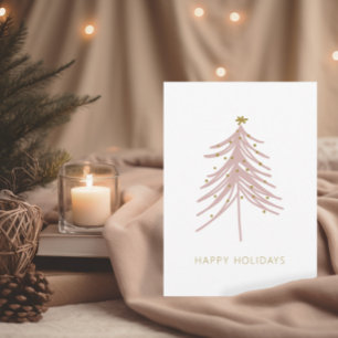 Simple Christmas Tree Corporate Holiday Card