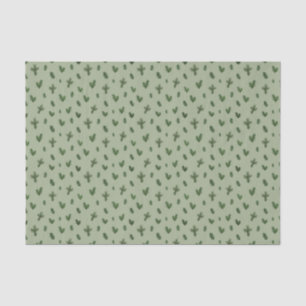 simple christmas tree green pattern tissue paper