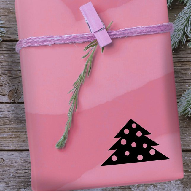 Simple Christmas Tree Holiday Decoration  Rubber Stamp (Creator Uploaded)