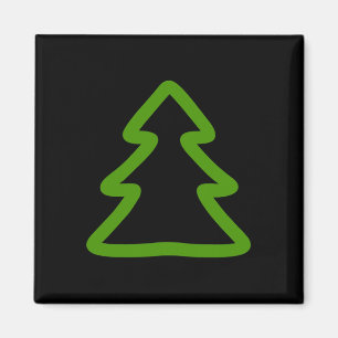 Simple Christmas Tree  Magnet