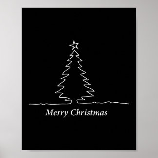 Simple Christmas Tree Men, Women, Kids, Family Mat Poster