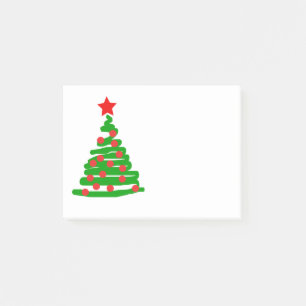 Simple Christmas Tree Post-it Notes