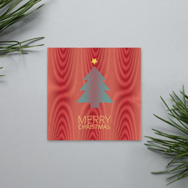 Simple Christmas Tree Red and Green Stripes Trippy (Creator Uploaded)