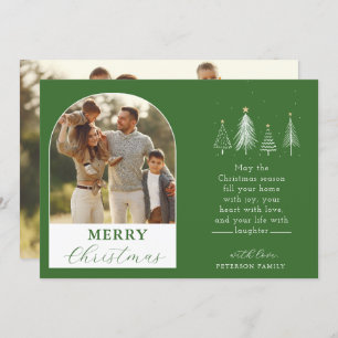 Simple Christmas Tree Vector Arch 2 Photo  Holiday Card