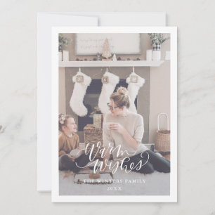 Simple Christmas Warm Wishes Greeting Card