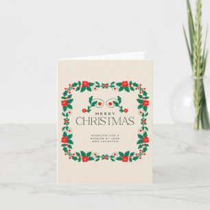 Simple Christmas Wreath Card