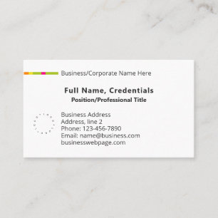 Simple Classic Business Corporate Logo, Colour Lin Card