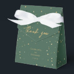 Simple Classic Christmas Wedding Thank You Favour Box<br><div class="desc">This simple classic Christmas wedding thank you favour box features a clean, bright white backdrop with simple, minimalist black and gold lettering and handwritten calligraphy accents. Embellishments of beautiful and classic green and red Christmas wreaths with delicate gold features create a perfect winter holiday aesthetic while maintaining a polished elegance...</div>