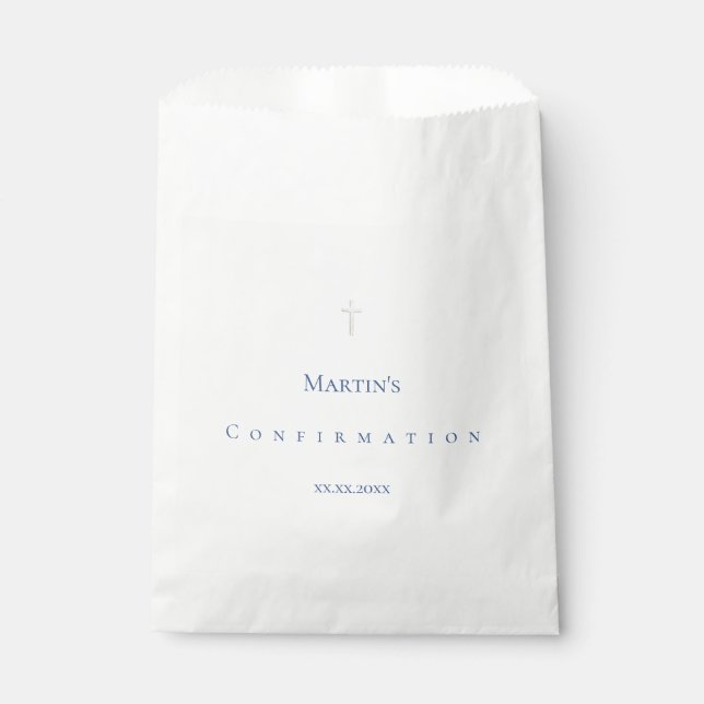 simple classic Confirmation Favour Bag (Front)