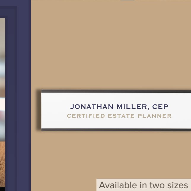 Simple Classic Custom Name Title Door Sign (Creator Uploaded)